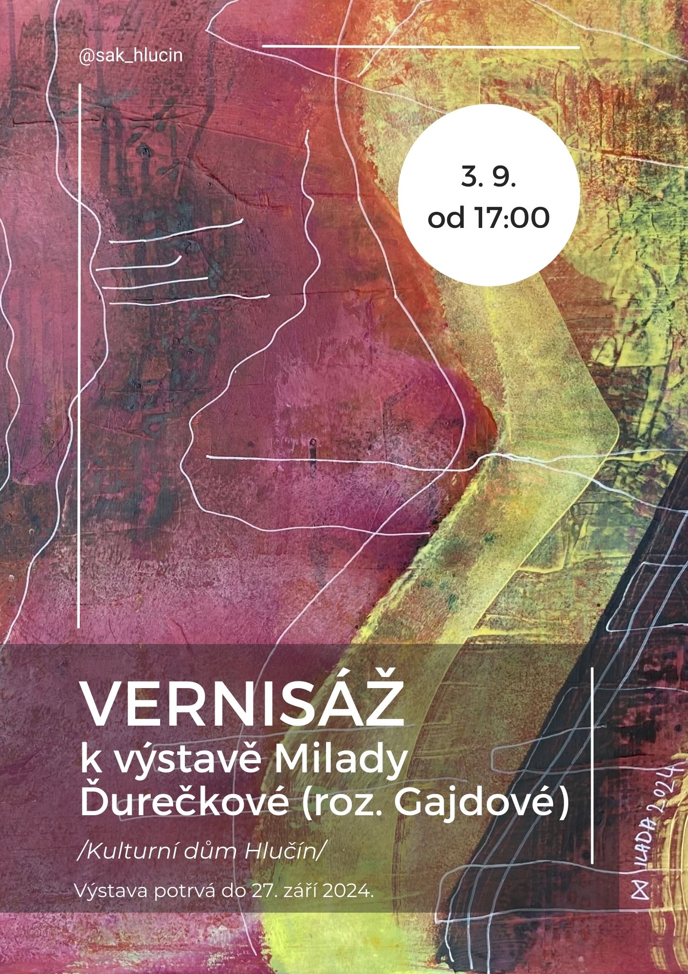 Vernisáž a výstava obrazů Milady Ďurečkové