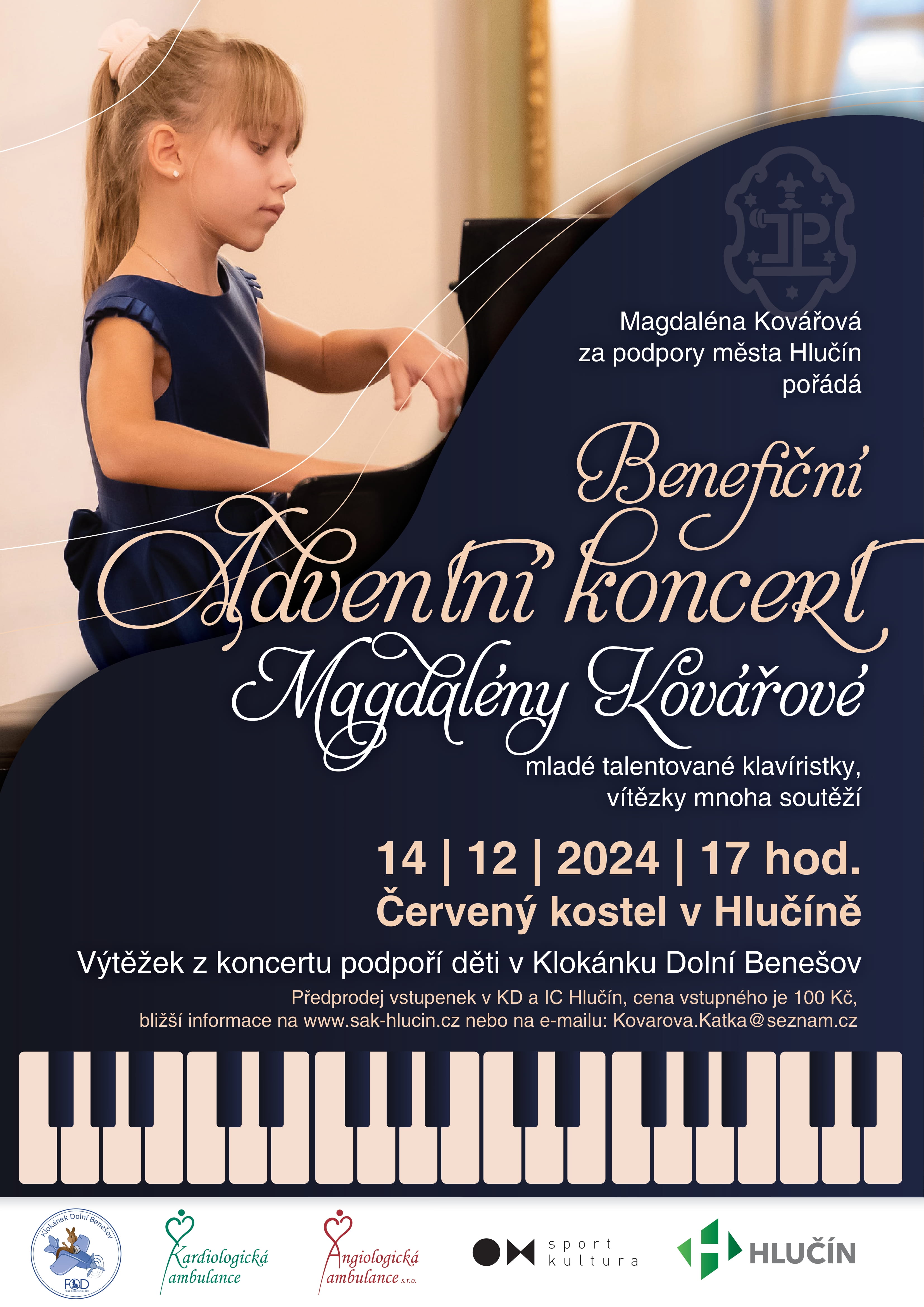 Adventní benefiční koncert Magdalény Kovářové