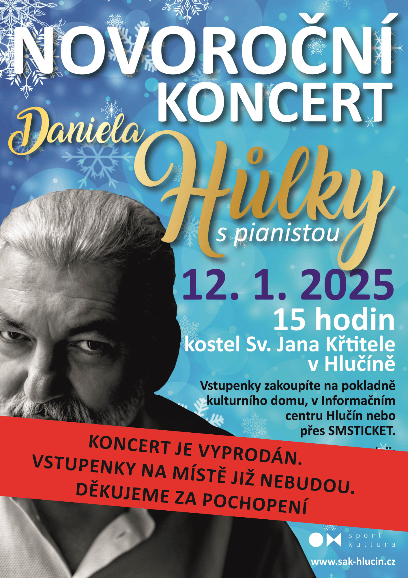 NOVOROČNÍ KONCERT Daniela Hůlky s pianistou